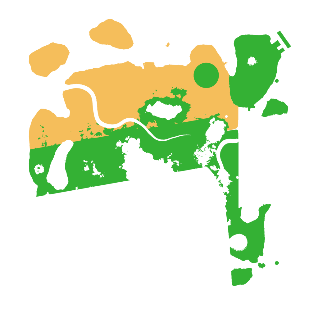Biome Rust Map: Procedural Map, Size: 3333, Seed: 821746