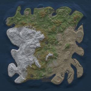 Thumbnail Rust Map: Procedural Map, Size: 4250, Seed: 796291951, 20 Monuments