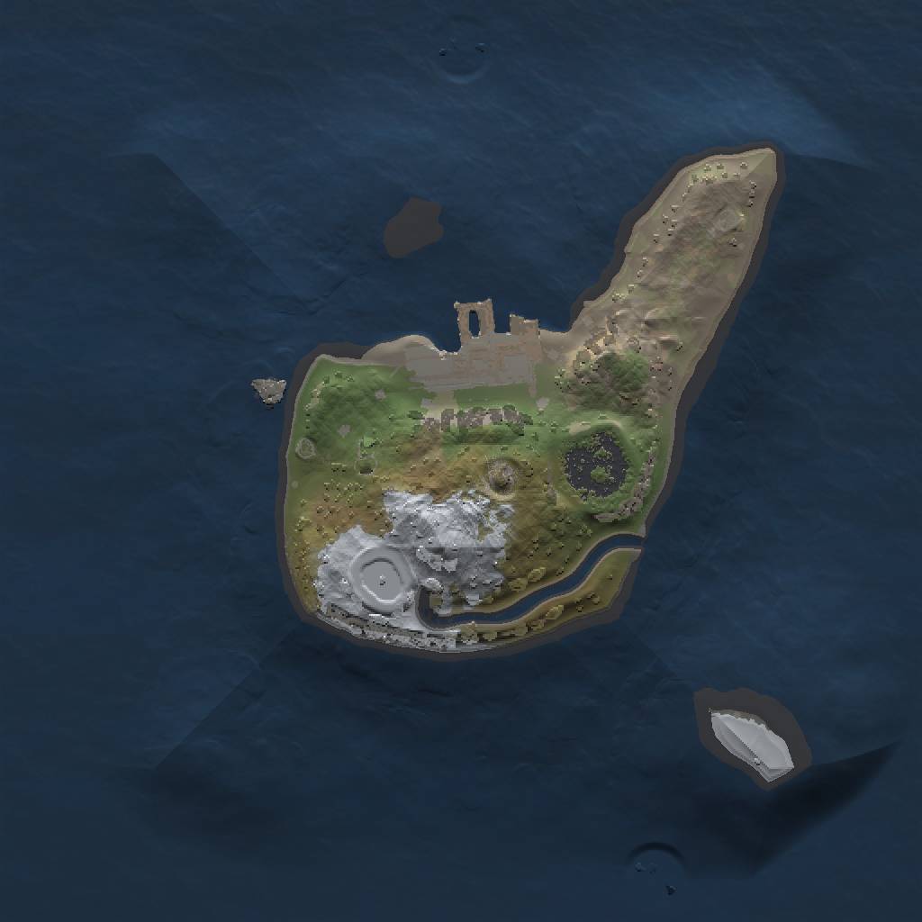 Rust Map: Procedural Map, Size: 1500, Seed: 144, 5 Monuments