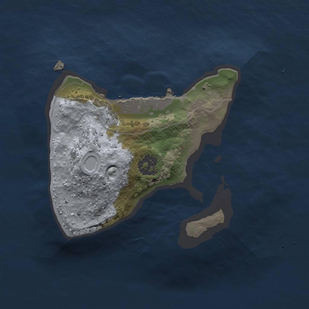 Rust Map: Procedural Map, Size: 1500, Seed: 874867878, 5 Monuments