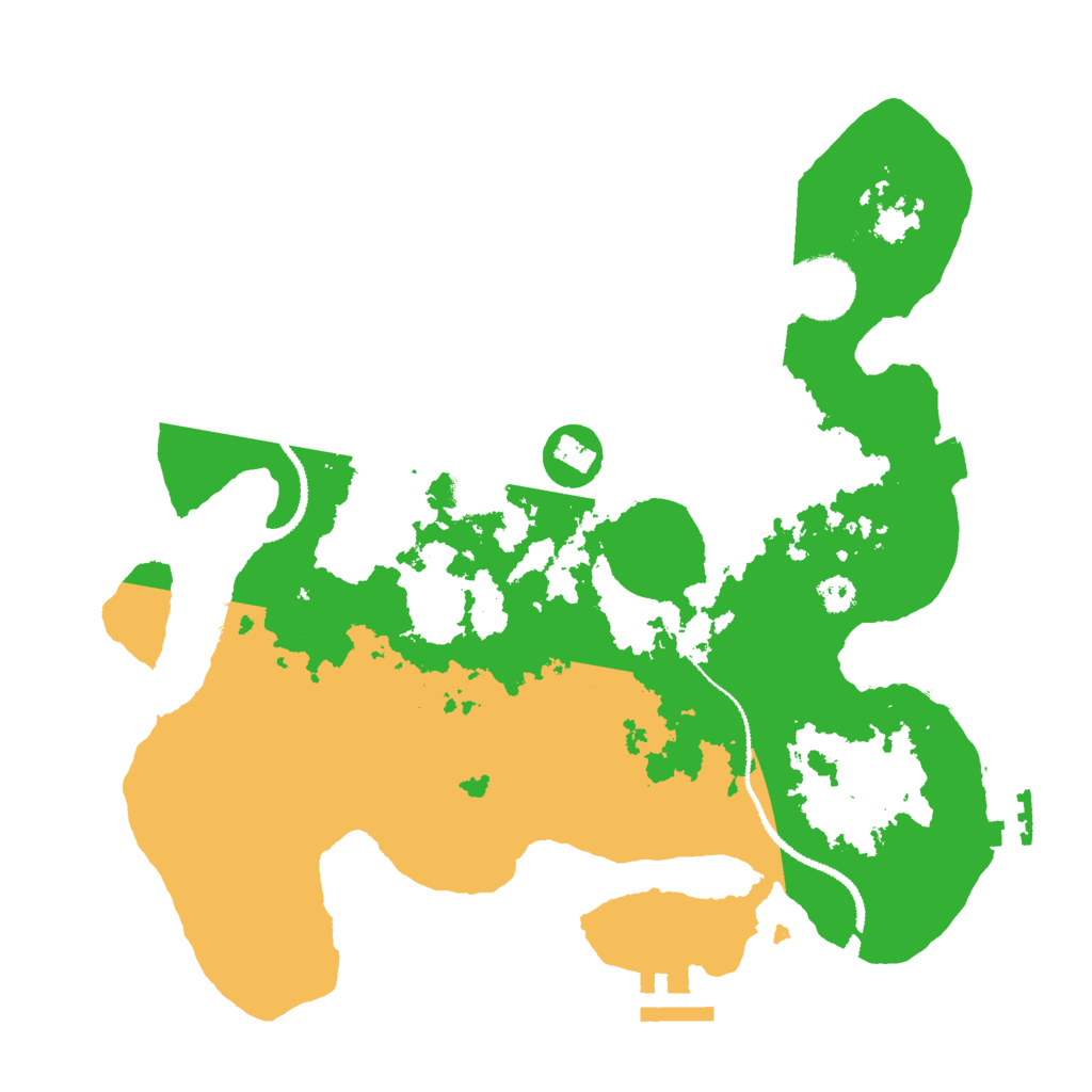 Biome Rust Map: Procedural Map, Size: 3000, Seed: 396414396