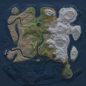 Thumbnail Rust Map: Procedural Map, Size: 3500, Seed: 251122, 12 Monuments