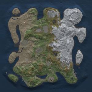 Thumbnail Rust Map: Procedural Map, Size: 3500, Seed: 251122, 19 Monuments