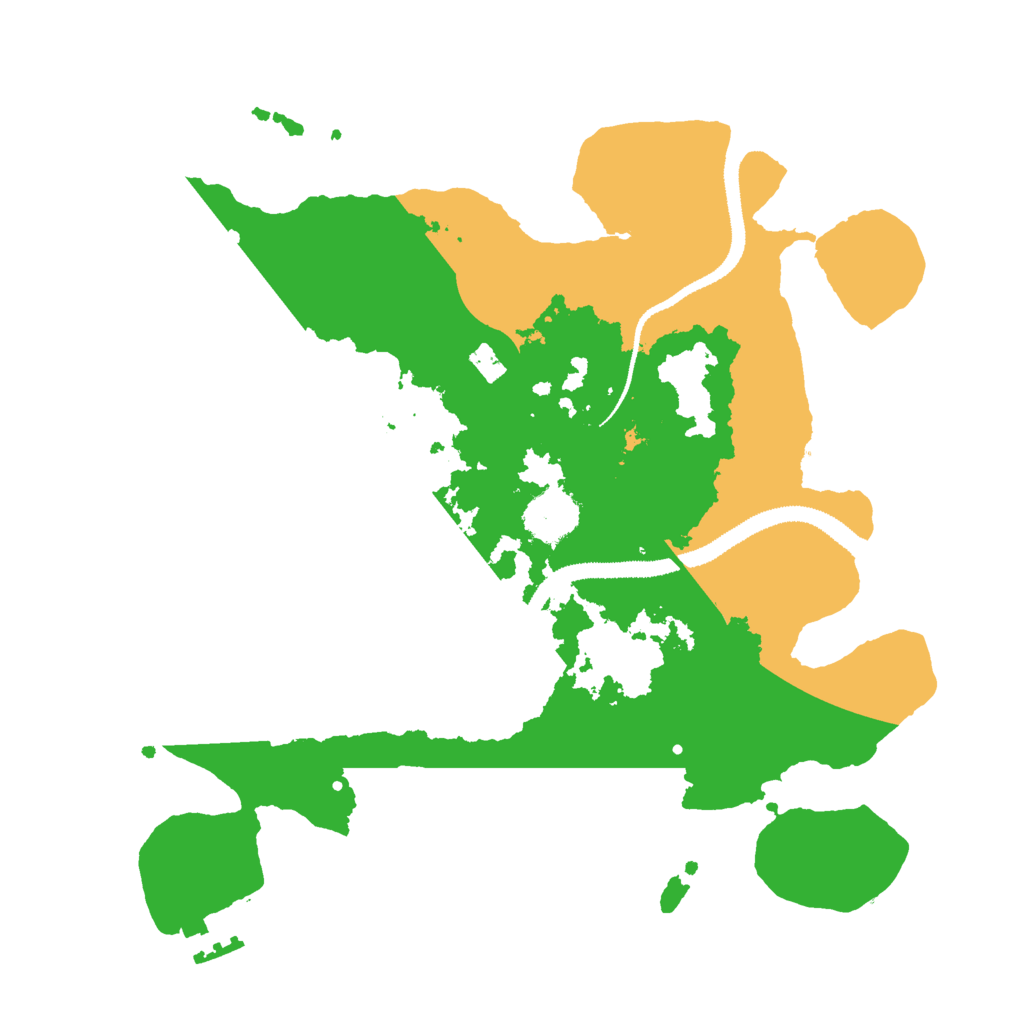 Biome Rust Map: Procedural Map, Size: 3000, Seed: 2035916863