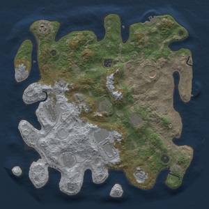 Thumbnail Rust Map: Procedural Map, Size: 3750, Seed: 32867724, 17 Monuments