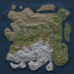 Thumbnail Rust Map: Procedural Map, Size: 4250, Seed: 28890, 18 Monuments