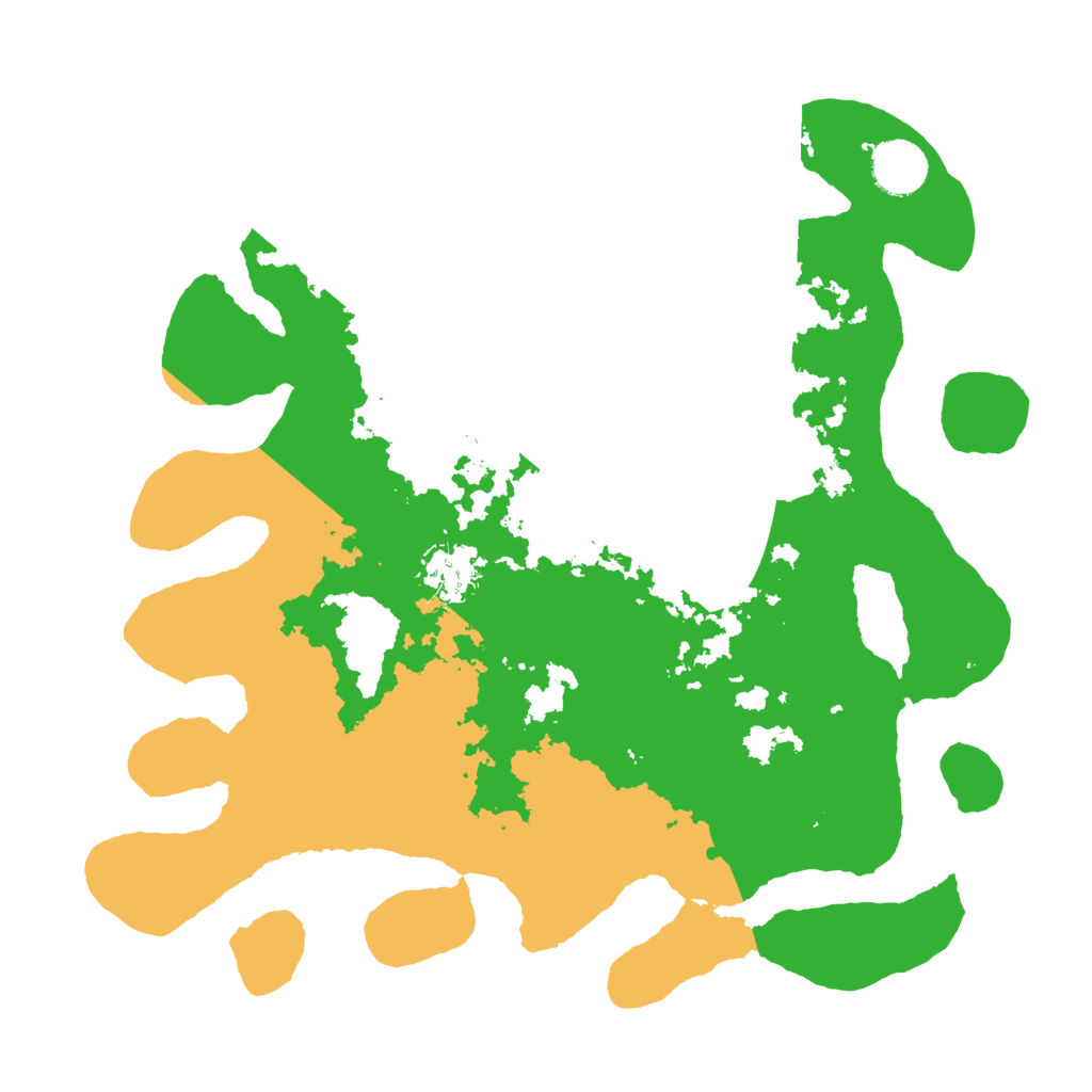 Biome Rust Map: Barren, Size: 3500, Seed: 68156