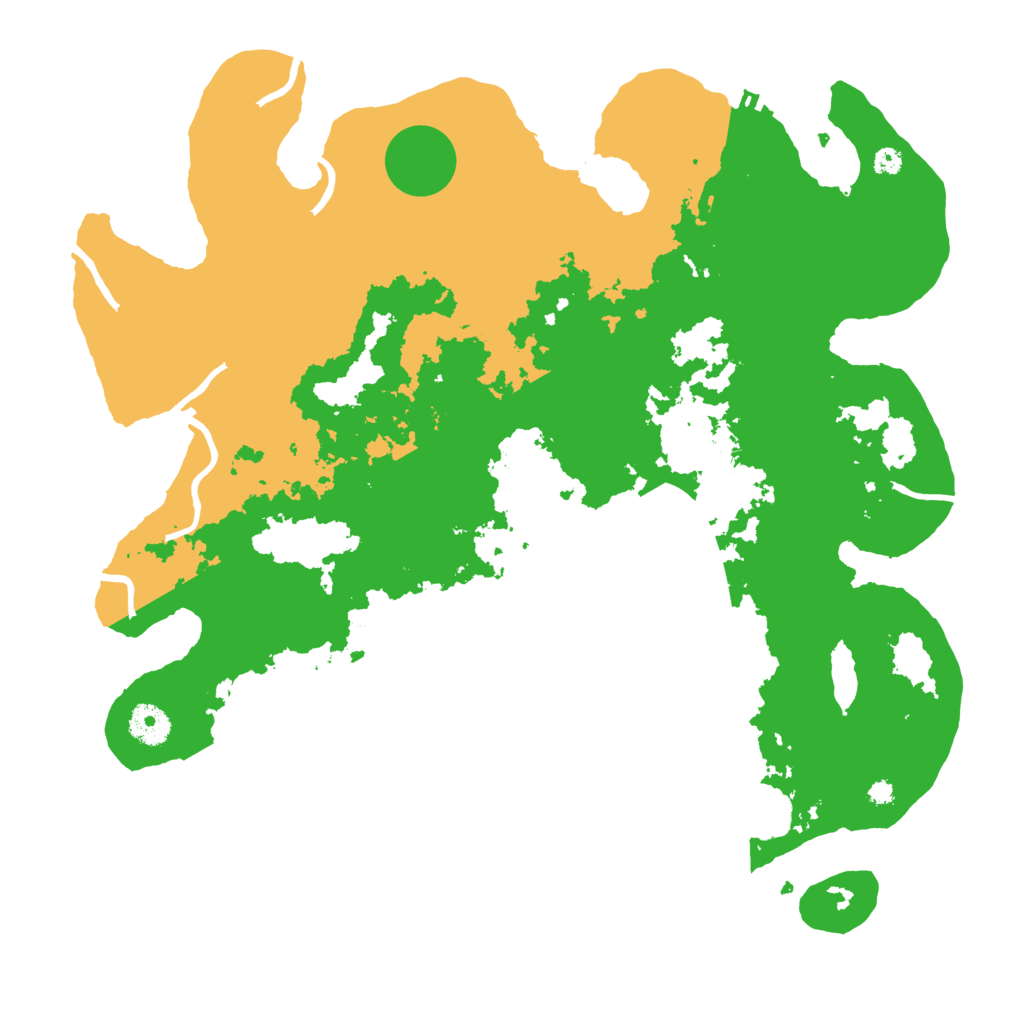 Biome Rust Map: Procedural Map, Size: 3800, Seed: 61451