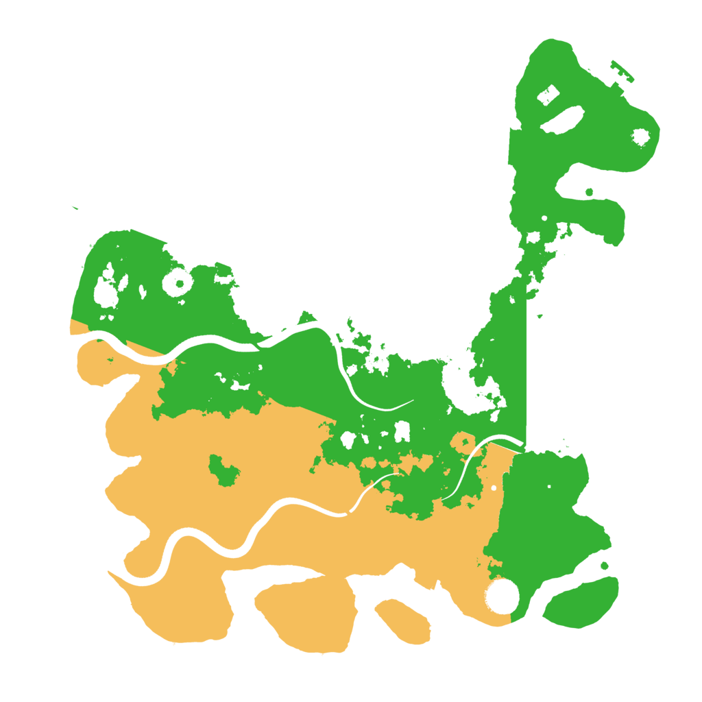 Biome Rust Map: Procedural Map, Size: 3650, Seed: 9233334