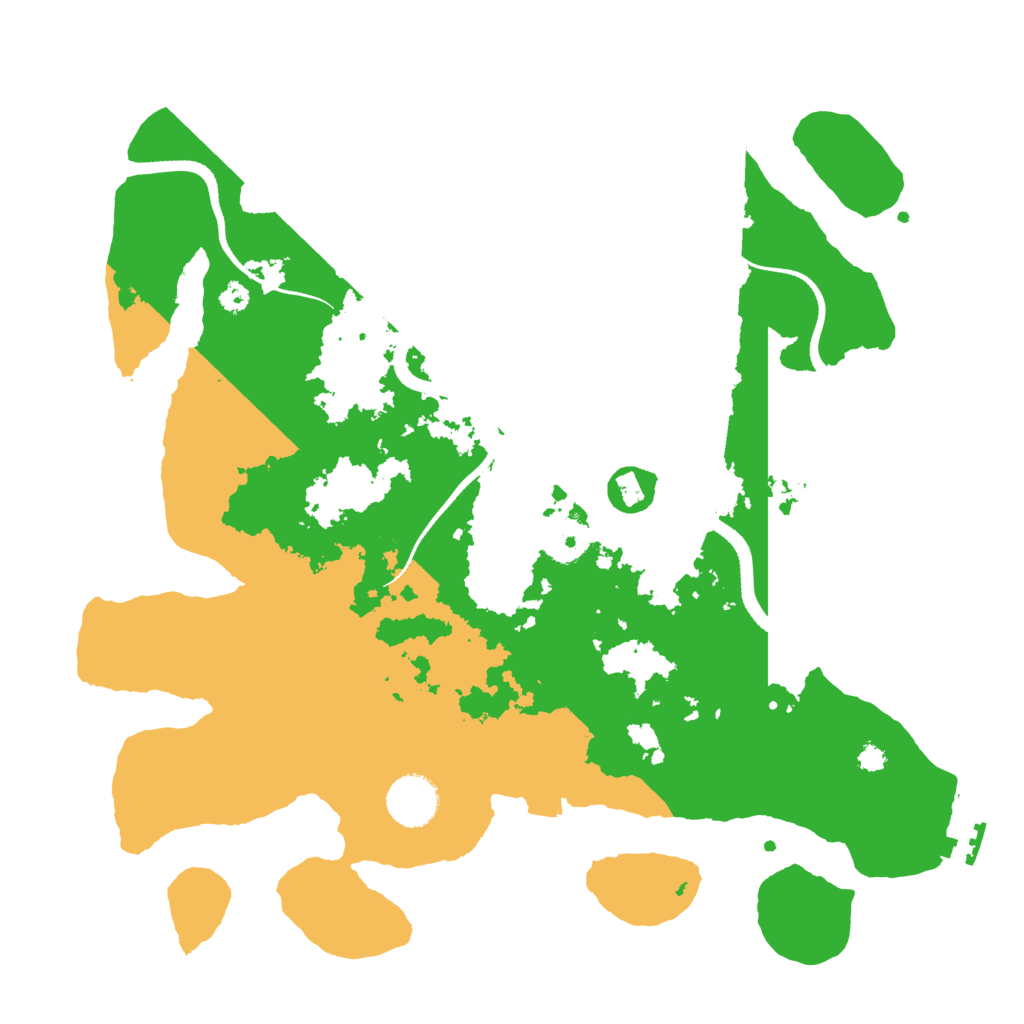 Biome Rust Map: Procedural Map, Size: 3500, Seed: 30136