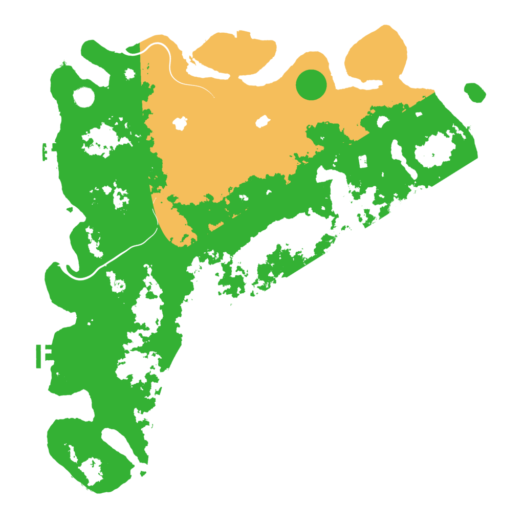 Biome Rust Map: Procedural Map, Size: 4500, Seed: 15909943