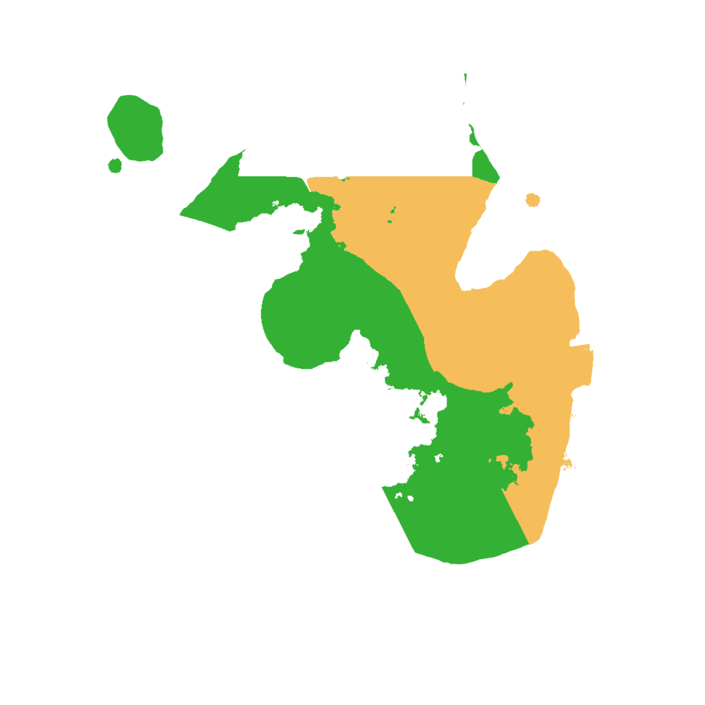 Biome Rust Map: Procedural Map, Size: 2000, Seed: 189207546