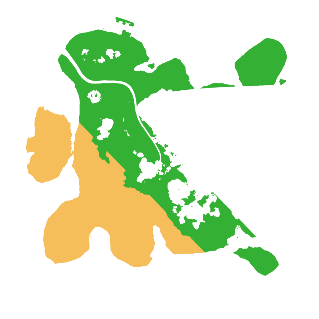 Biome Rust Map: Procedural Map, Size: 2500, Seed: 384627746