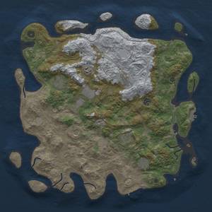 Thumbnail Rust Map: Procedural Map, Size: 4300, Seed: 902785412, 18 Monuments