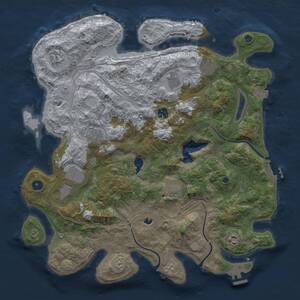 Thumbnail Rust Map: Procedural Map, Size: 4250, Seed: 1102347378, 15 Monuments