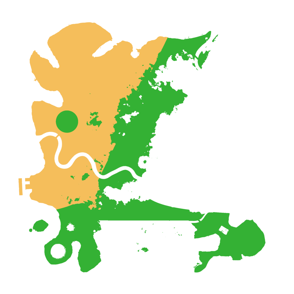 Biome Rust Map: Procedural Map, Size: 3500, Seed: 604076215