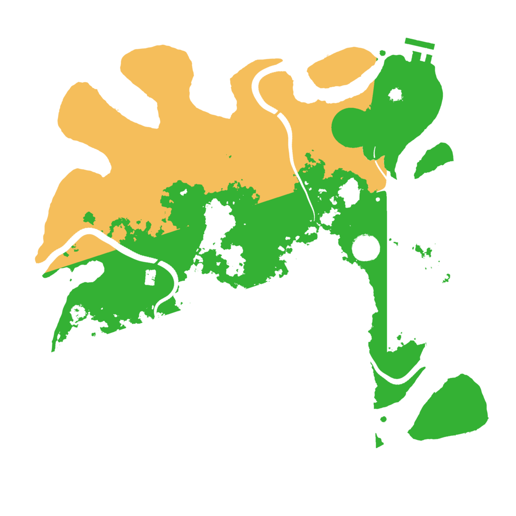 Biome Rust Map: Procedural Map, Size: 3500, Seed: 67718806