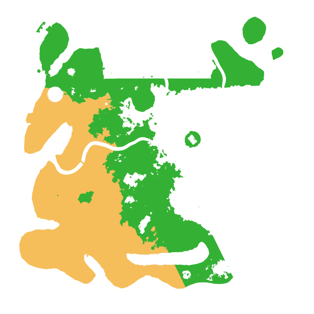 Biome Rust Map: Procedural Map, Size: 3700, Seed: 1762013302