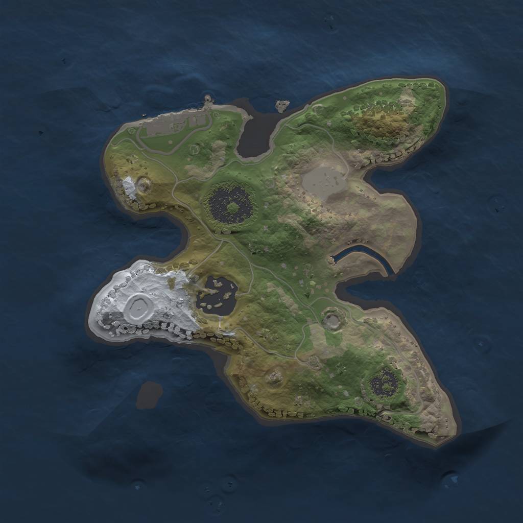Rust Map: Procedural Map, Size: 1900, Seed: 33333, 7 Monuments