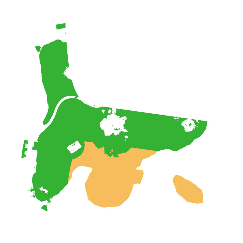 Biome Rust Map: Procedural Map, Size: 2000, Seed: 64363