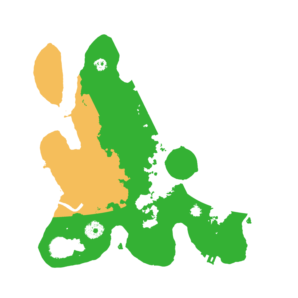 Biome Rust Map: Procedural Map, Size: 2500, Seed: 11136