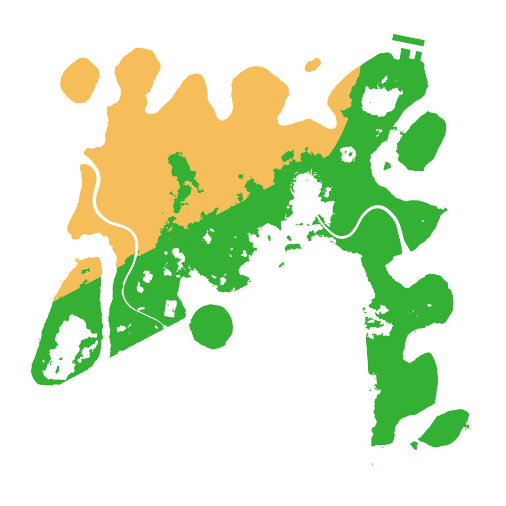 Biome Rust Map: Procedural Map, Size: 3200, Seed: 934362480