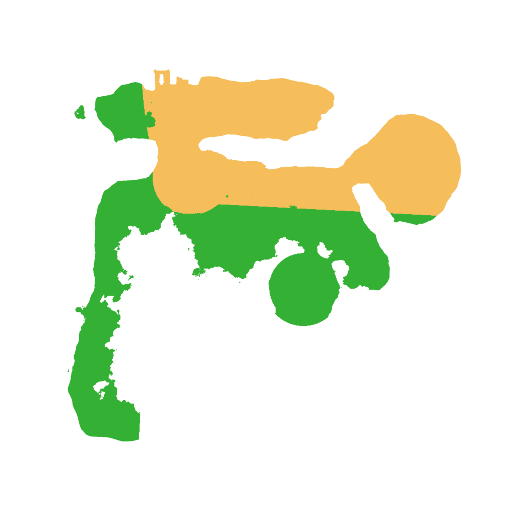 Biome Rust Map: Procedural Map, Size: 2000, Seed: 1842664387