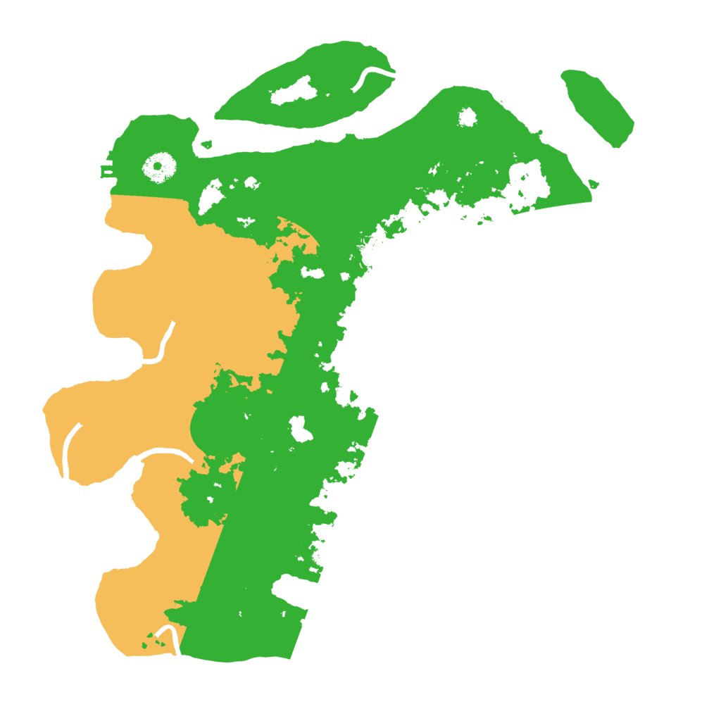 Biome Rust Map: Procedural Map, Size: 3500, Seed: 198810643