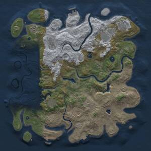 Thumbnail Rust Map: Procedural Map, Size: 4250, Seed: 715171416, 15 Monuments