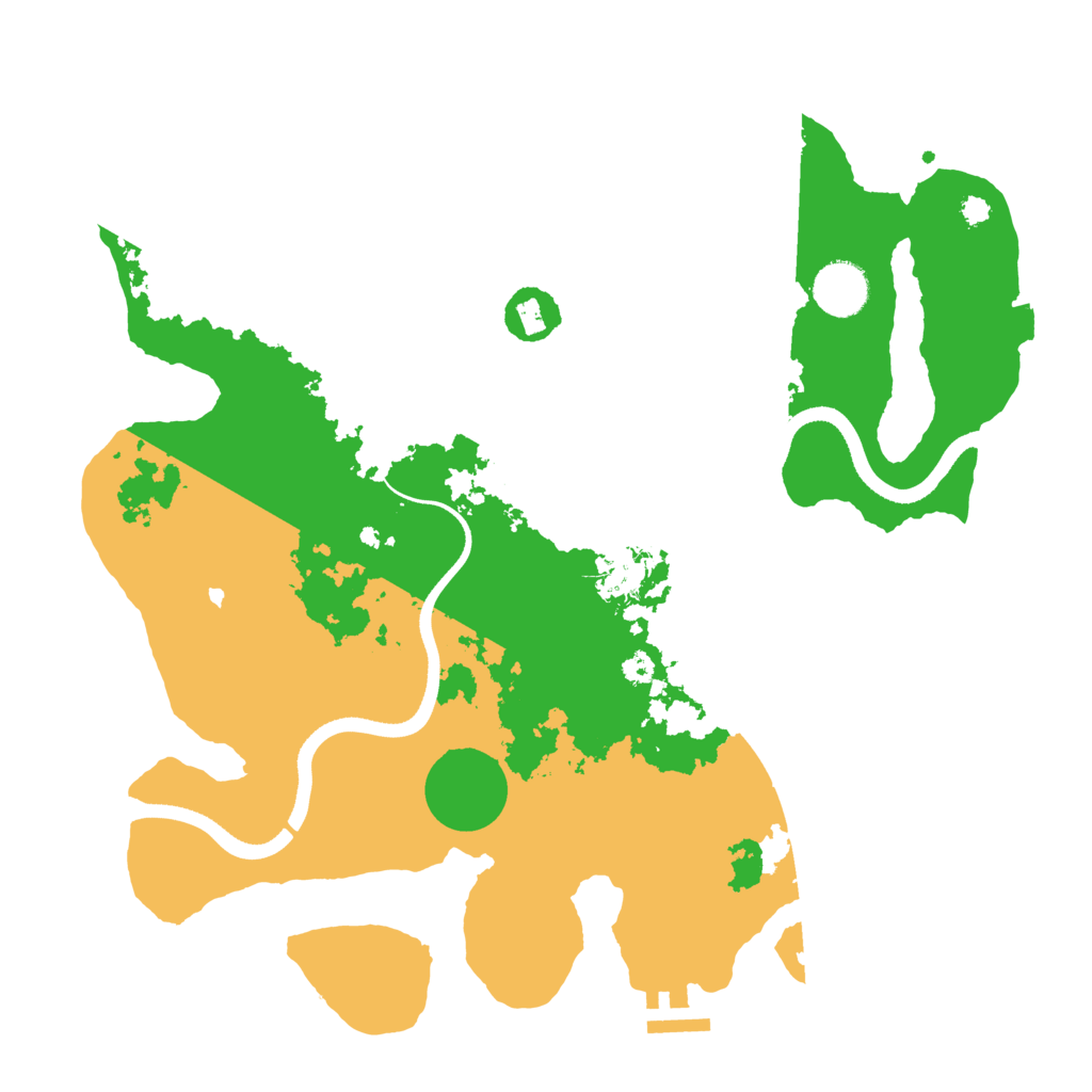 Biome Rust Map: Procedural Map, Size: 3500, Seed: 4303