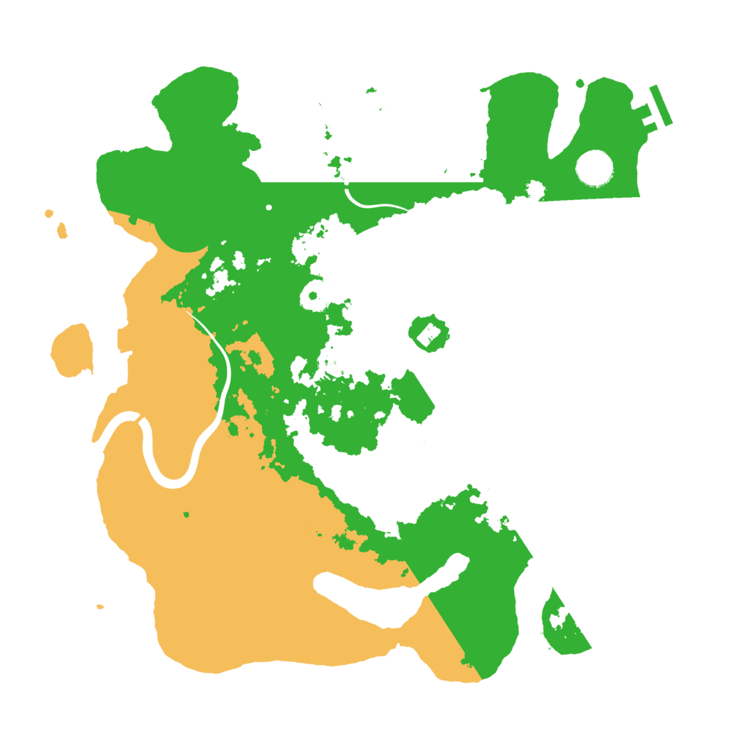 Biome Rust Map: Procedural Map, Size: 3500, Seed: 4307