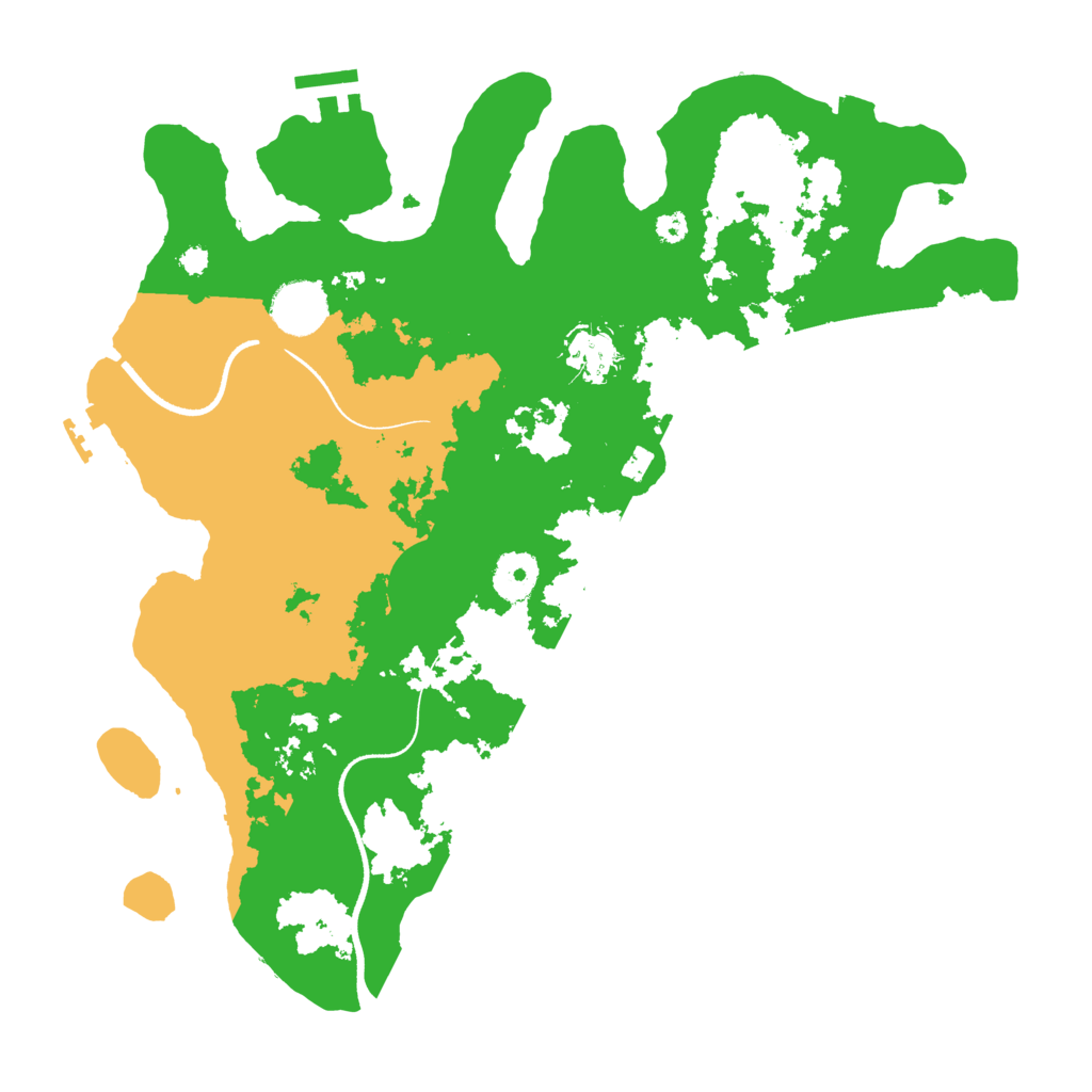 Biome Rust Map: Procedural Map, Size: 3500, Seed: 836077388