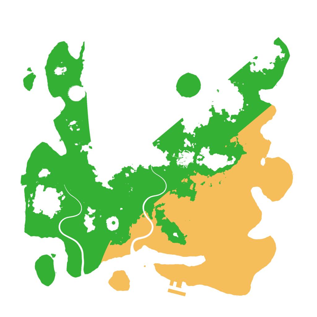 Biome Rust Map: Procedural Map, Size: 3550, Seed: 3345322