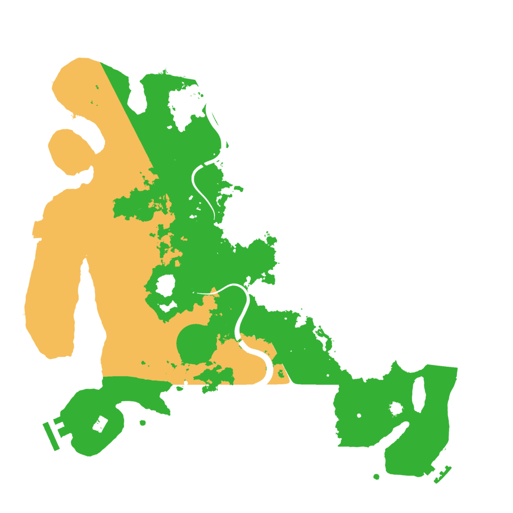 Biome Rust Map: Procedural Map, Size: 3500, Seed: 866910235