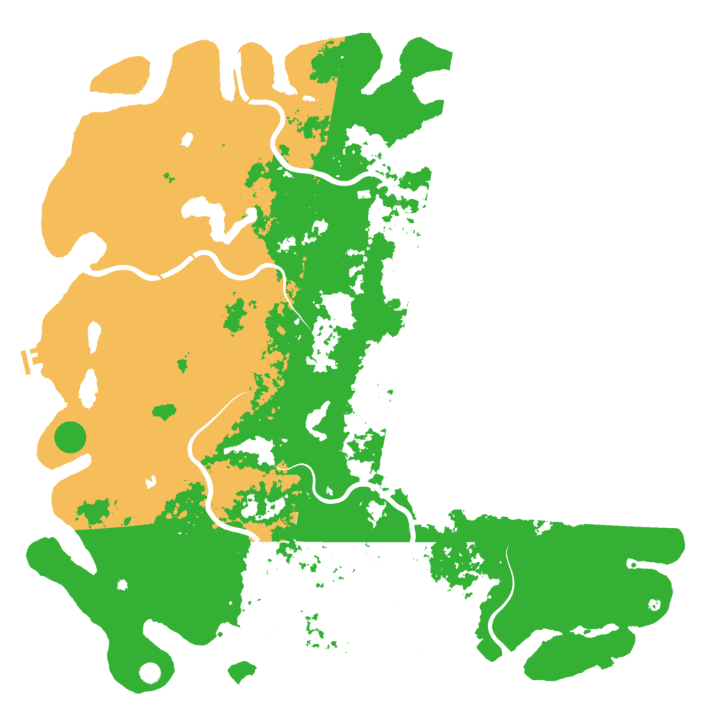 Biome Rust Map: Procedural Map, Size: 6000, Seed: 234576