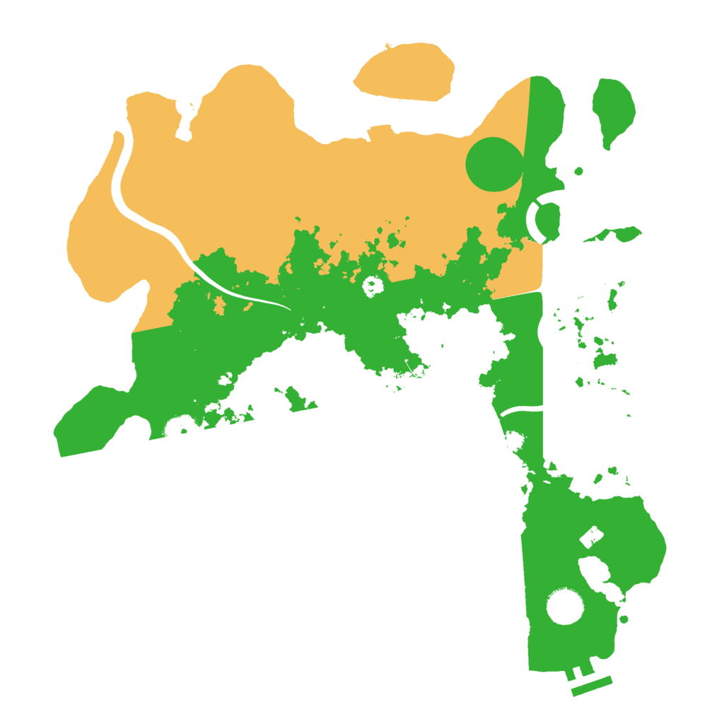 Biome Rust Map: Procedural Map, Size: 3500, Seed: 9754
