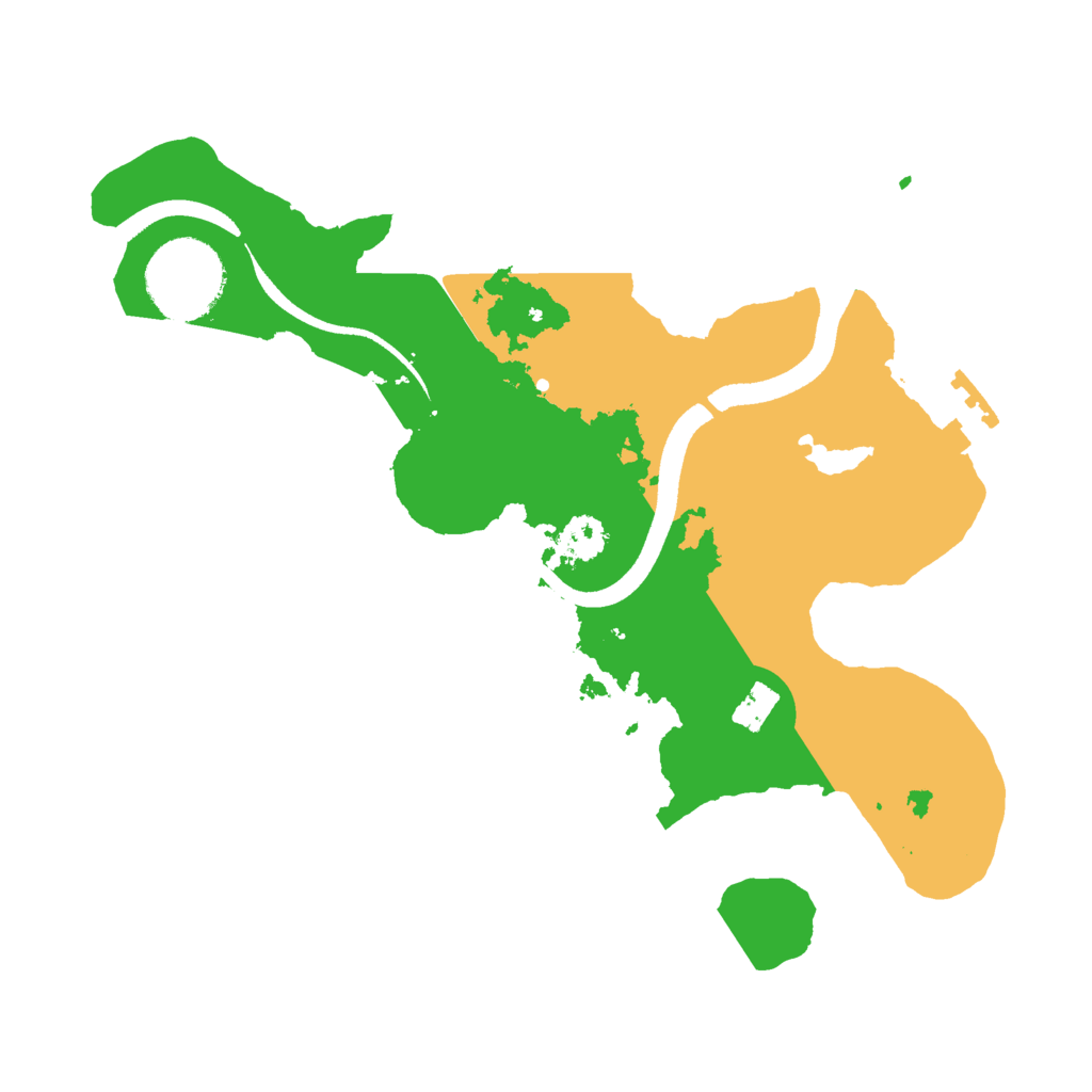 Biome Rust Map: Procedural Map, Size: 2500, Seed: 487735480