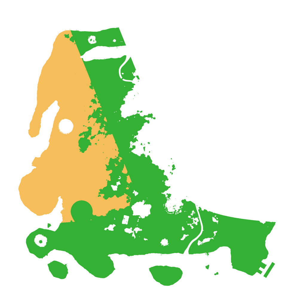 Biome Rust Map: Procedural Map, Size: 3700, Seed: 22911