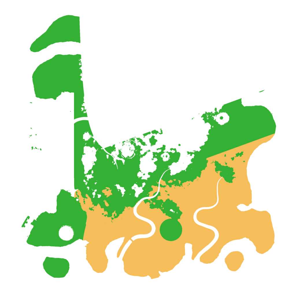 Biome Rust Map: Procedural Map, Size: 3500, Seed: 136942533