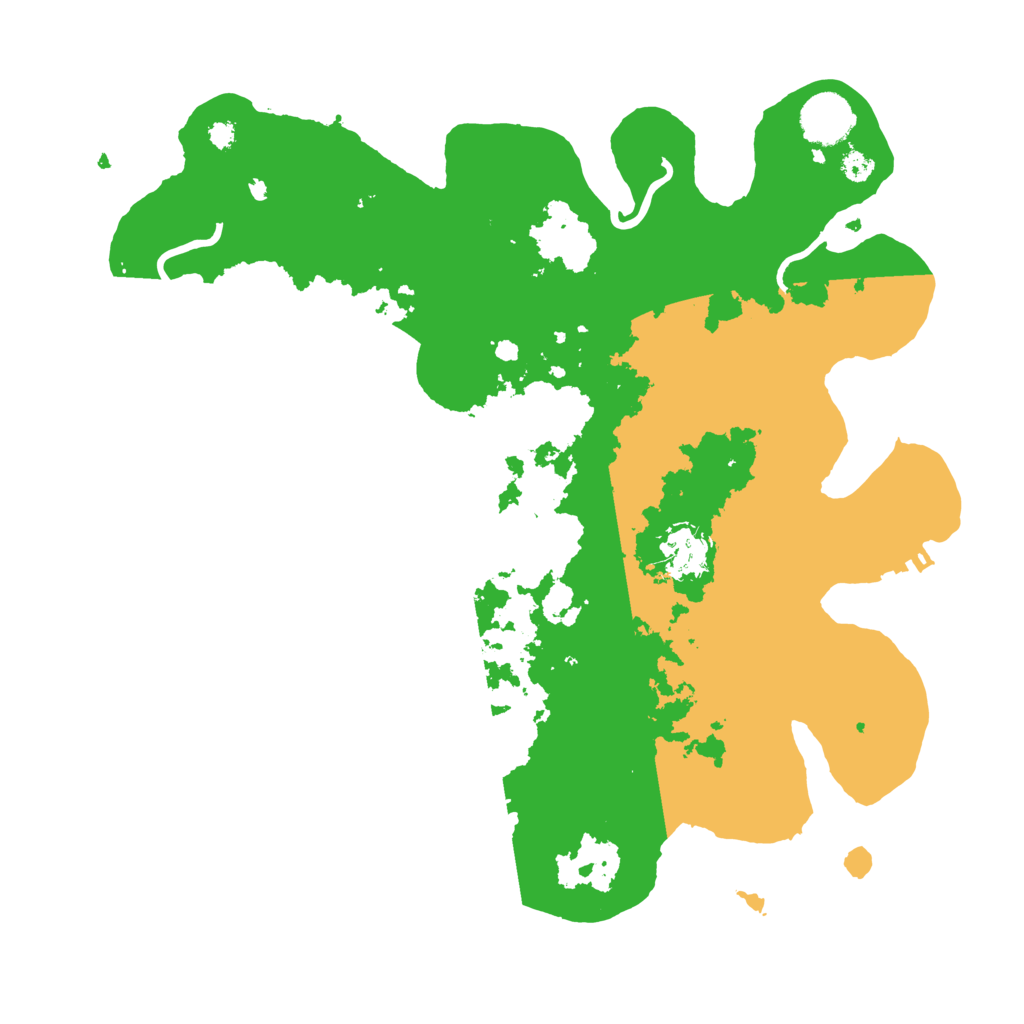 Biome Rust Map: Procedural Map, Size: 3500, Seed: 66740585