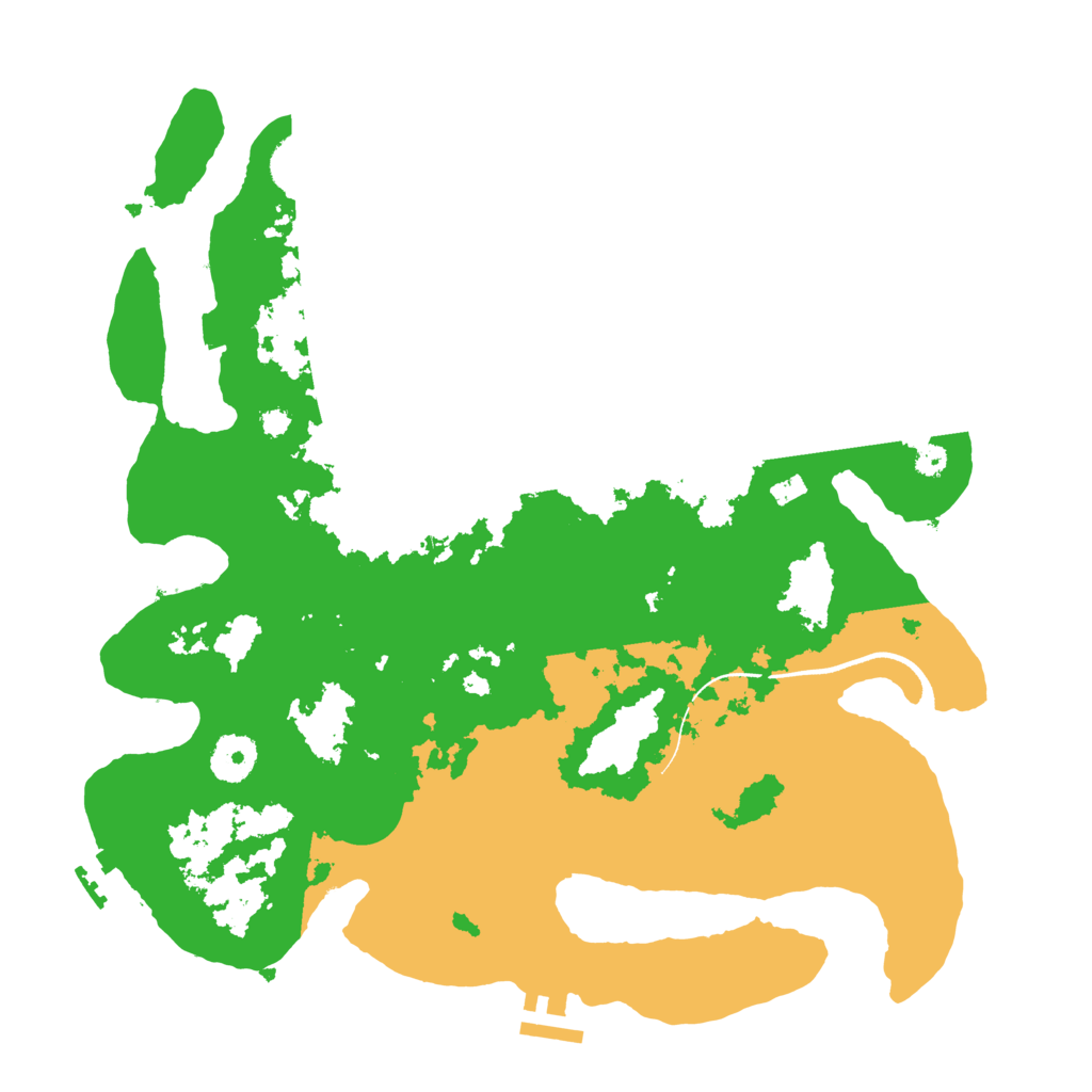 Biome Rust Map: Procedural Map, Size: 3500, Seed: 65215206