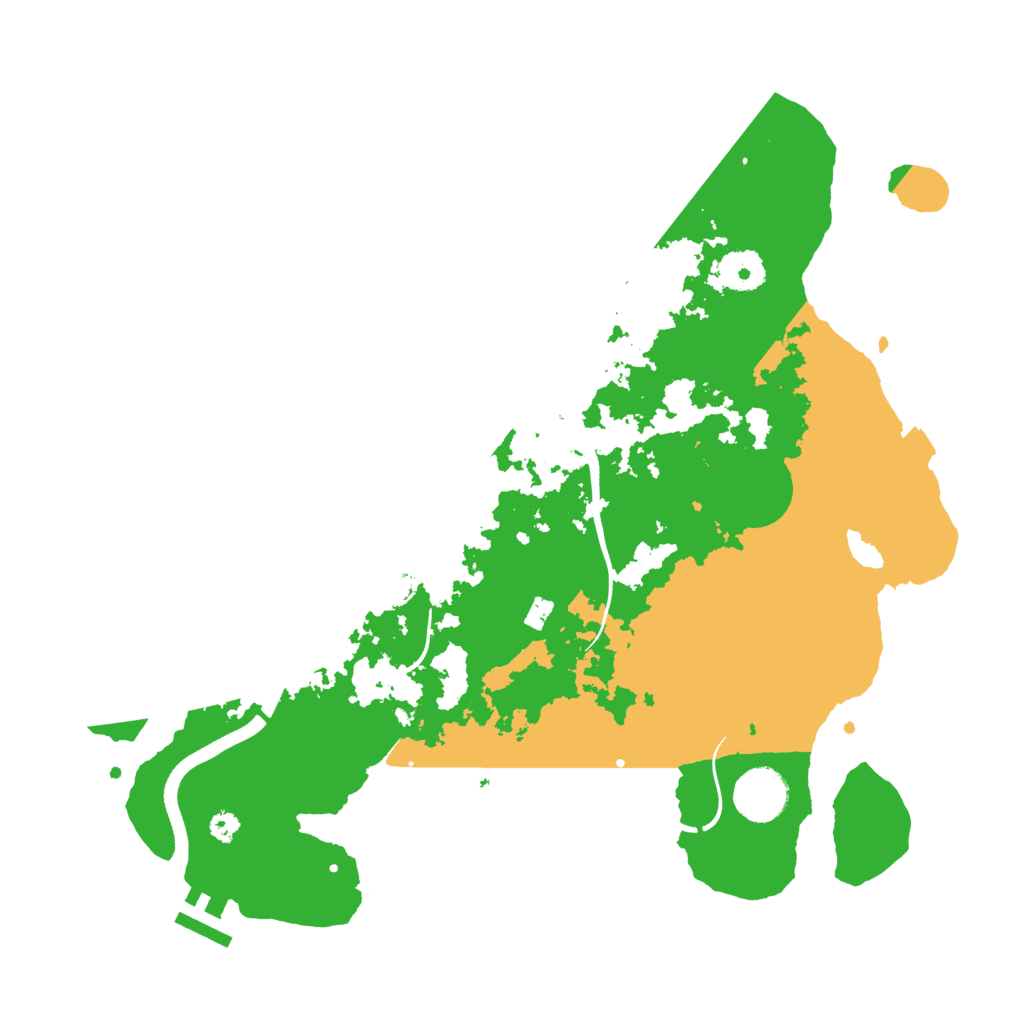 Biome Rust Map: Procedural Map, Size: 3500, Seed: 55240