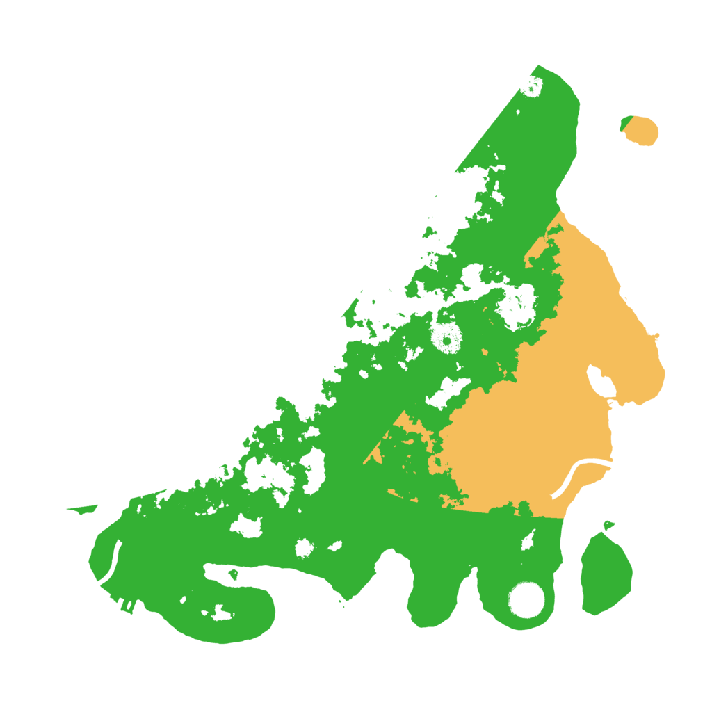 Biome Rust Map: Procedural Map, Size: 3500, Seed: 55240