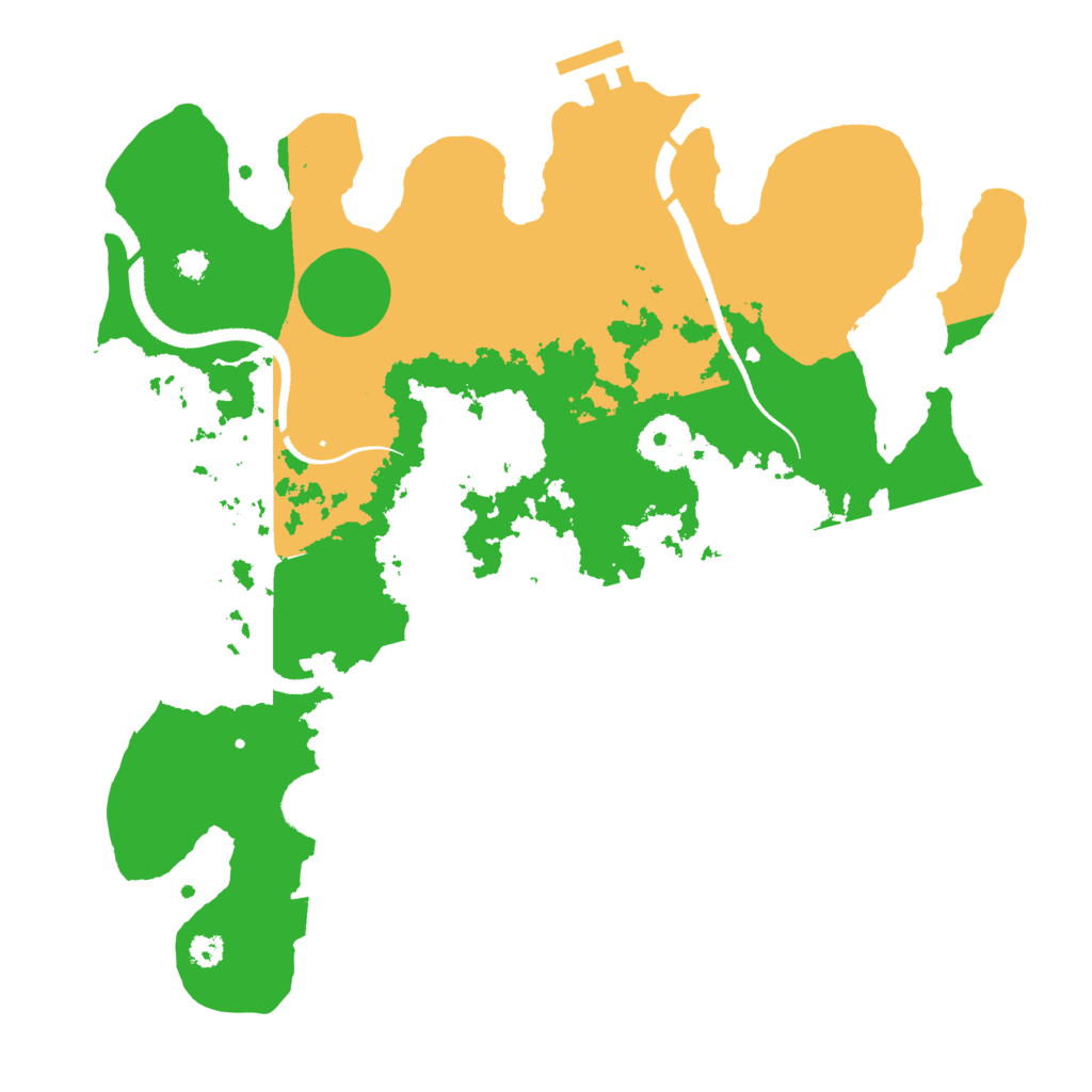 Biome Rust Map: Procedural Map, Size: 3250, Seed: 2023