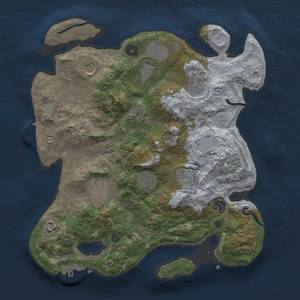 Thumbnail Rust Map: Procedural Map, Size: 3500, Seed: 22212, 19 Monuments