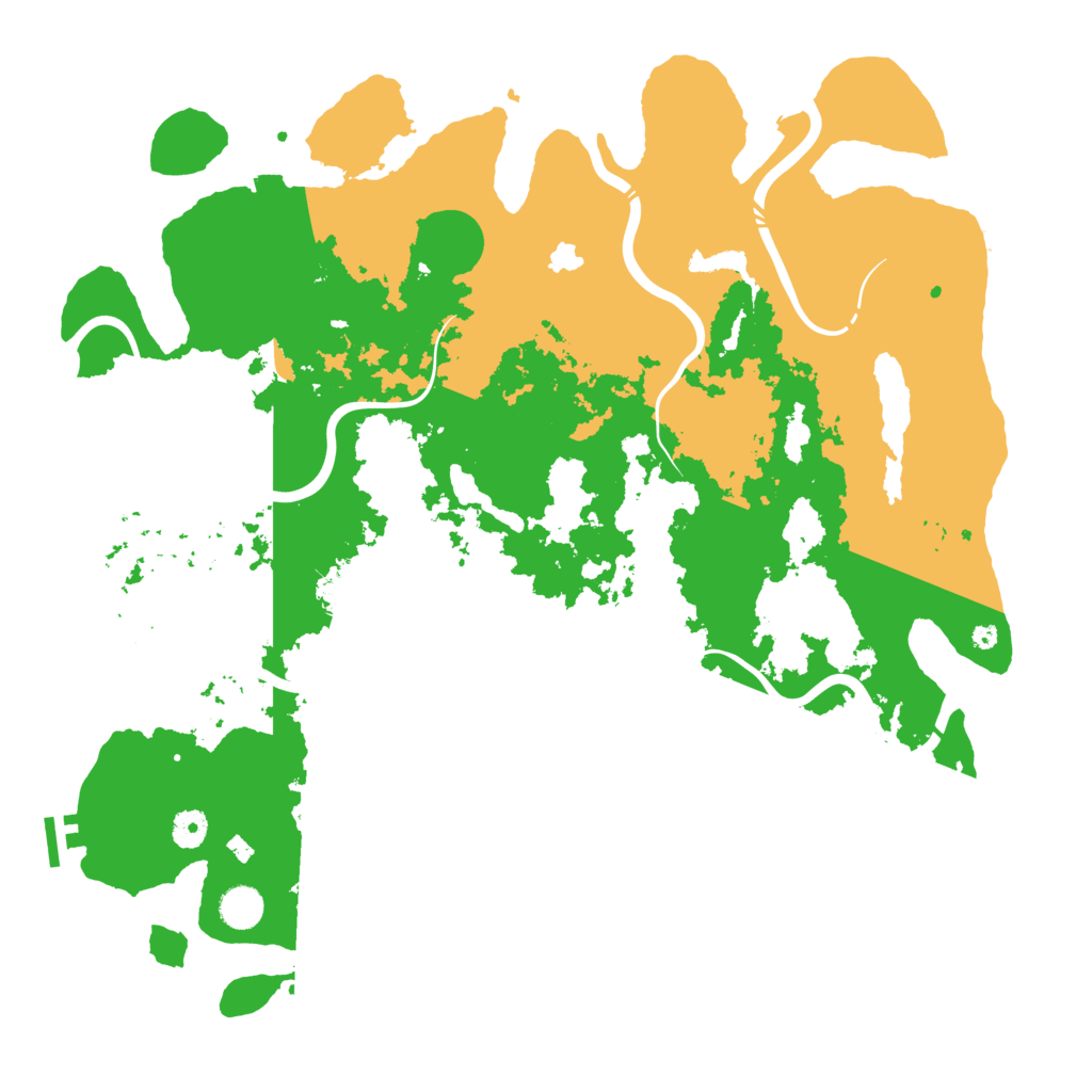 Biome Rust Map: Procedural Map, Size: 4400, Seed: 555