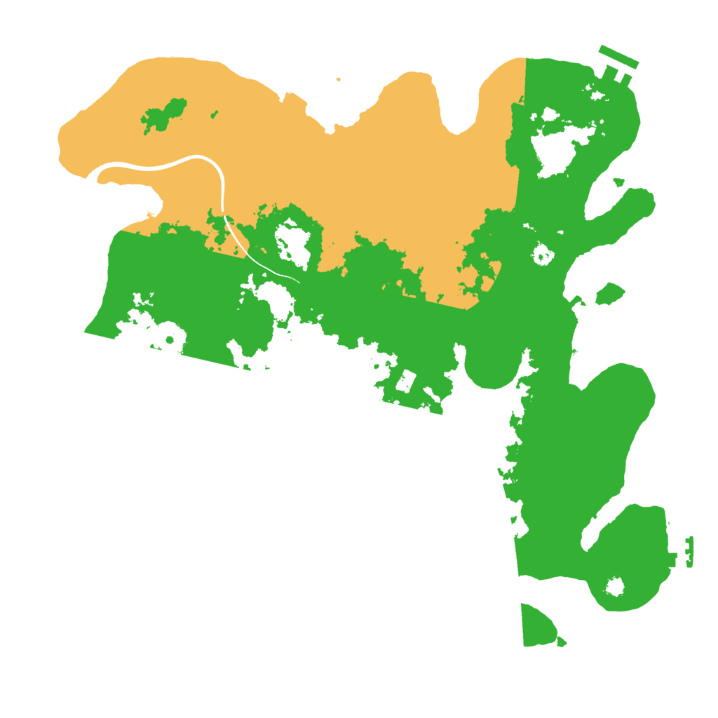 Biome Rust Map: Procedural Map, Size: 3500, Seed: 14053294