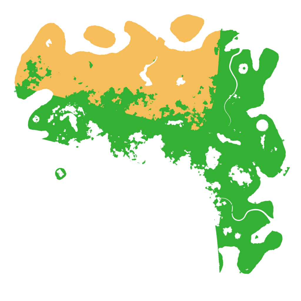 Biome Rust Map: Procedural Map, Size: 4500, Seed: 38427654