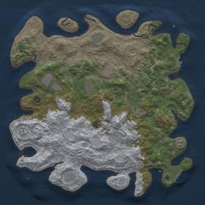 Thumbnail Rust Map: Procedural Map, Size: 4500, Seed: 38427654, 20 Monuments