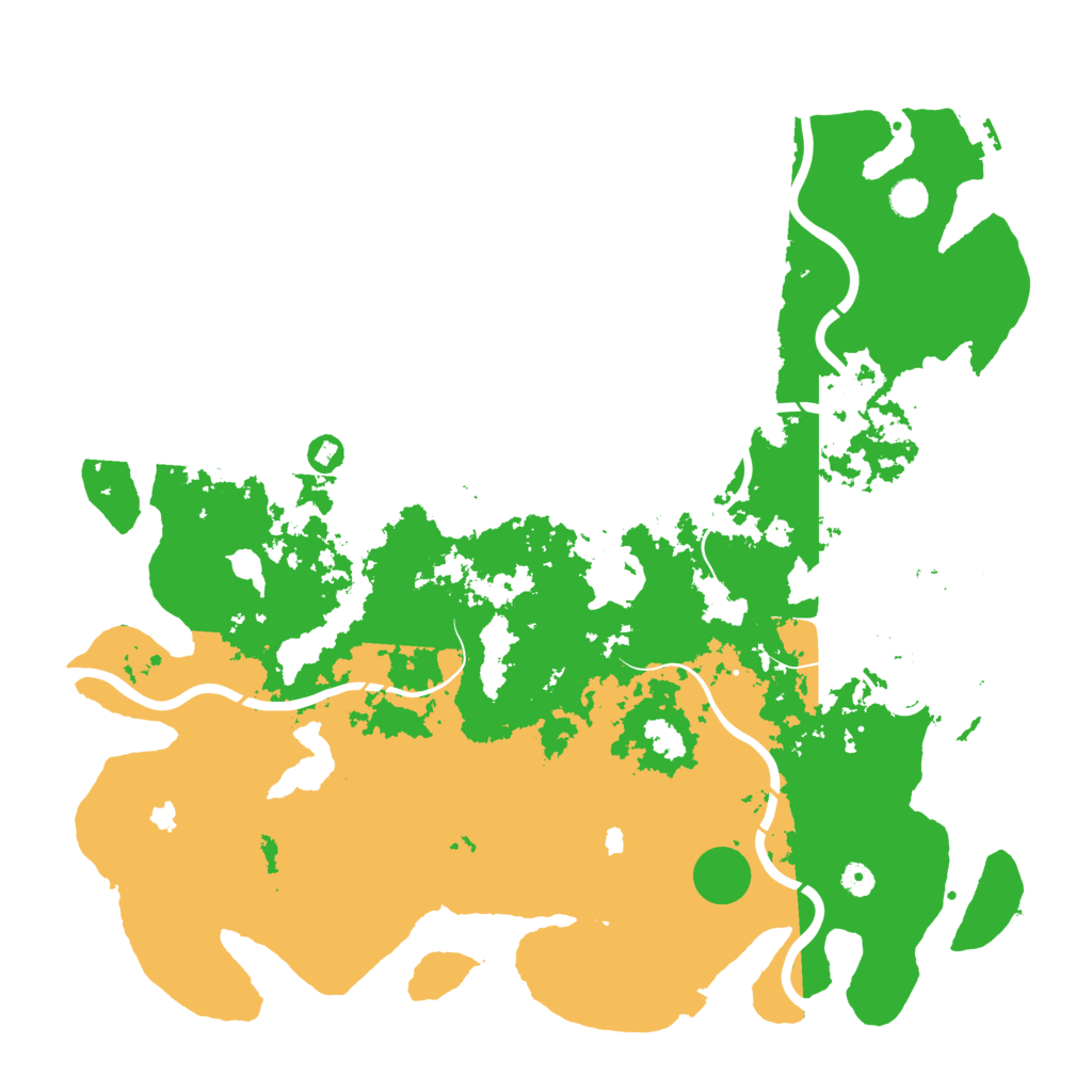 Biome Rust Map: Procedural Map, Size: 5000, Seed: 1551220406